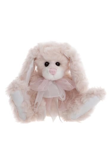 Charlie Bears - Camellia | 2024 Cuddle Time Exclusive, Plush Bunny Teddy Bear, Handmade, Collectable, Fully Jointed, Poseable, Pink, Super Soft