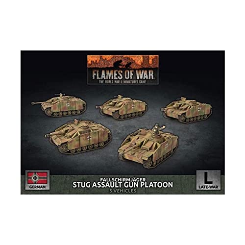 Flames of War - German Fallschirmjager Stug Assault Gun Platoon - Late War - GBX143