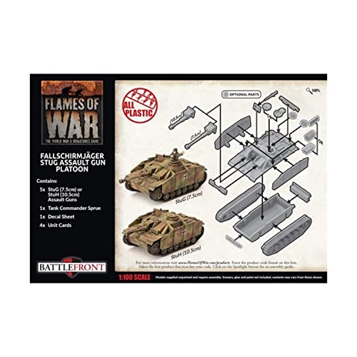 Flames of War - German Fallschirmjager Stug Assault Gun Platoon - Late War - GBX143