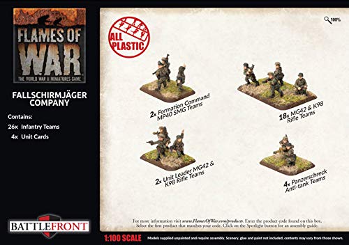 Flames of War - German Fallschirmjager Company - Late War - GBX136