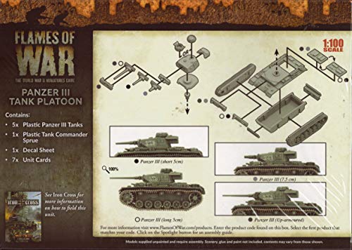 Flames of War - Panzer III Tank Platoon - GBX105