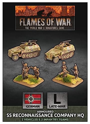 Flames of War - German SS Reconnaissance Company HQ Armoured GBX153 FBA