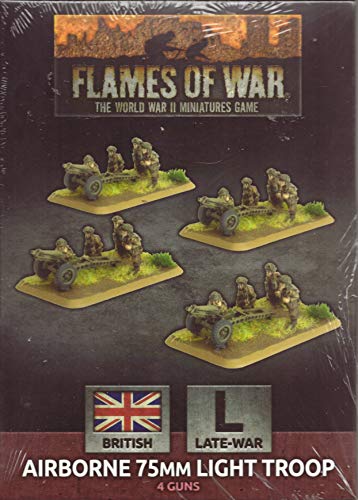 Flames of War -  British Airborne 75mm Light Troop (Plastic) - BBX50