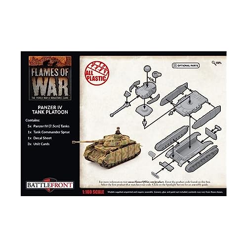 Flames of War - GBX142 German Panzer IV Platoon (Late War)