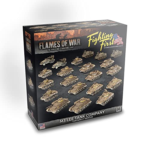 Flames of War - American Fighting Fighting First Army Deal - M3 Lee Tank Company - USAB12