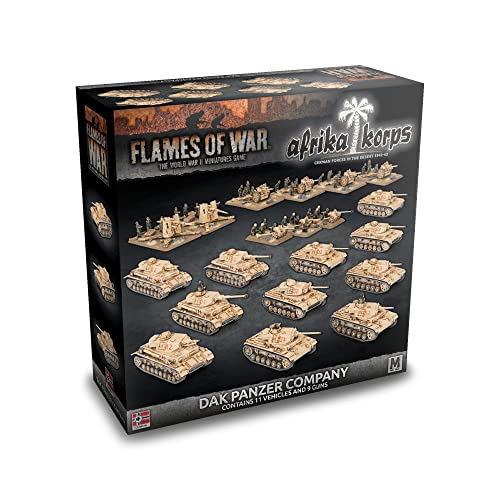 Flames of War - German Afrika Korps Army Deal - Dak Panzer Company - GEAB22