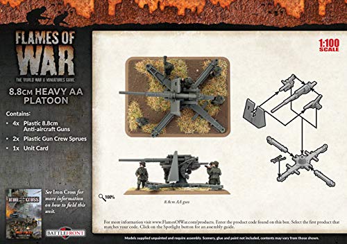 Flames of War - German 8.8cm Heavy AA Platoon (Mid War) GBX119 - FBA