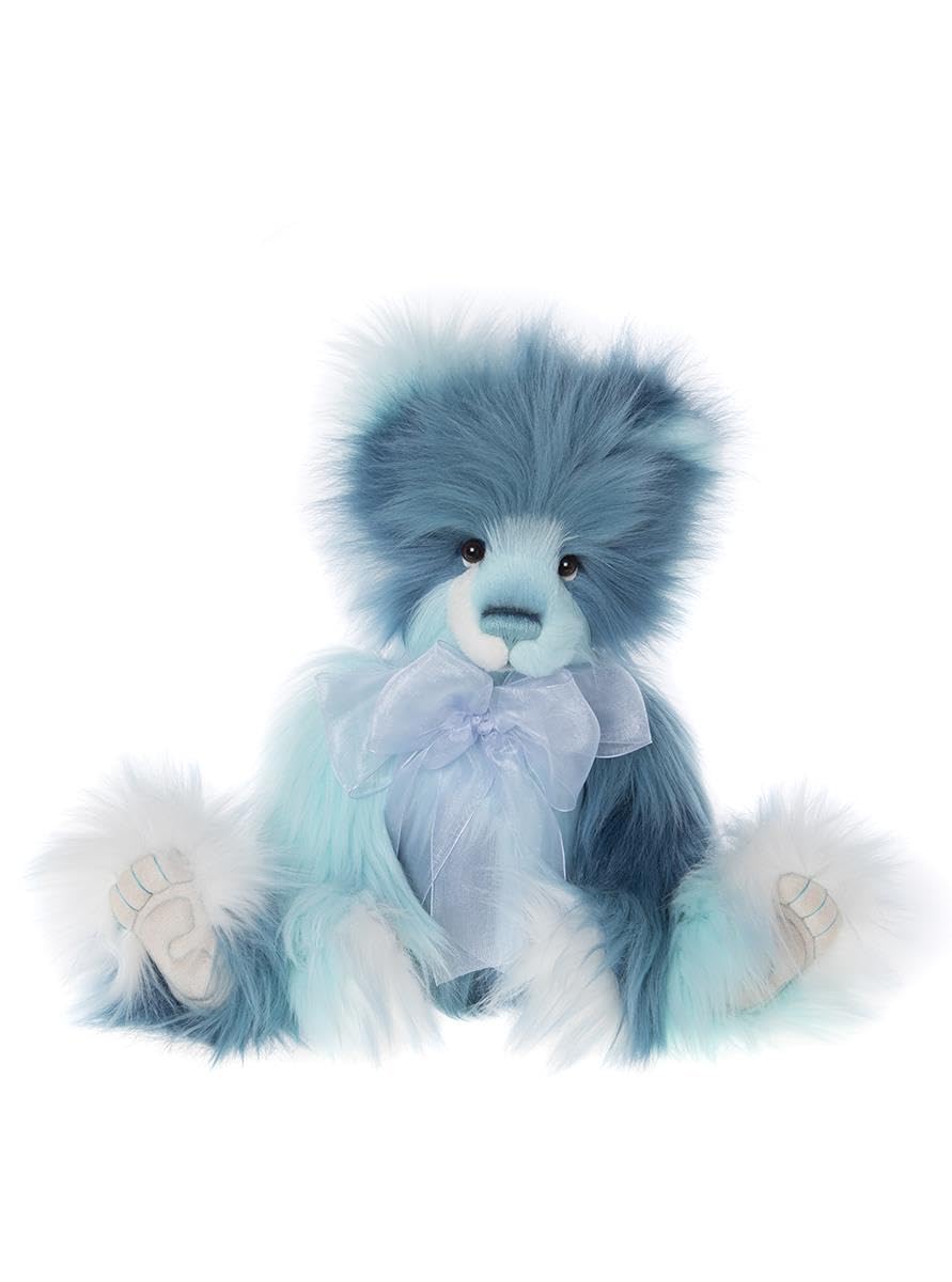 Charlie Bears Memory Lane Teddy Bear 2024 Plush Blue Long Fur Cute Collectable Stuffed Animal