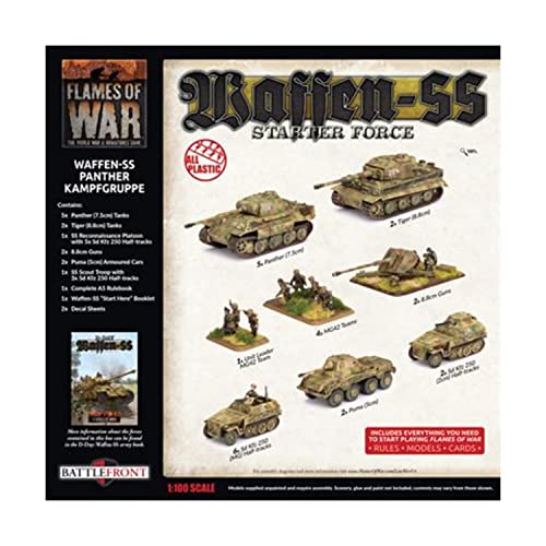 Flames of War - German Waffen-SS Panther Kampfgruppe Starter Force - GEAB19