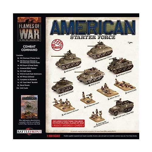 Flames of War - American Starter Force Combat Command Army Deal - USAB10