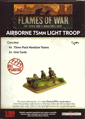 Flames of War -  British Airborne 75mm Light Troop (Plastic) - BBX50