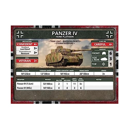 Flames of War - GBX142 German Panzer IV Platoon (Late War)