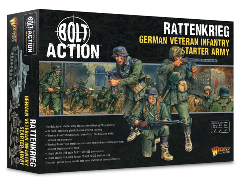 Bolt Action - Rattenkrieg - German Veteran Infantry Starter Army - 28mm Scale - Warlord Games