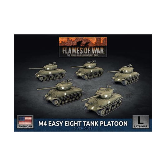 Flames of War - American M4 Easy Eight Tank Platoon - UBX91