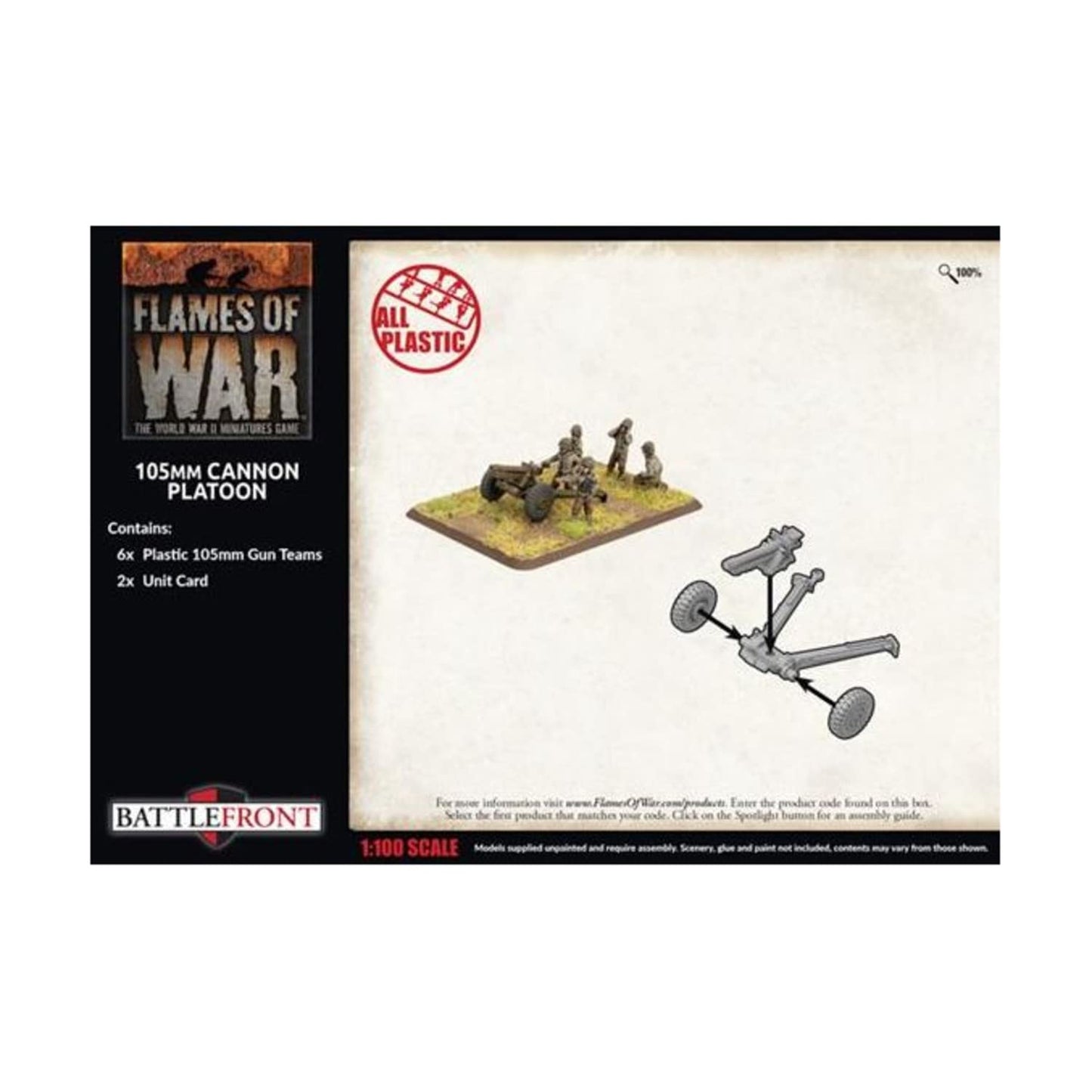 Flames of War - UBX82 American 105mm Cannon Platoon (Late War)