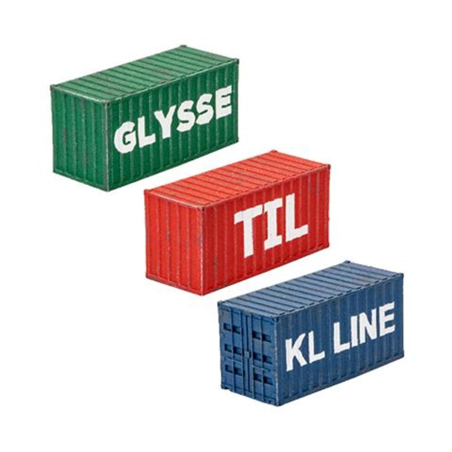 Team Yankee / Flames of War - 20 Ft Shipping Containers (x3) - BB252