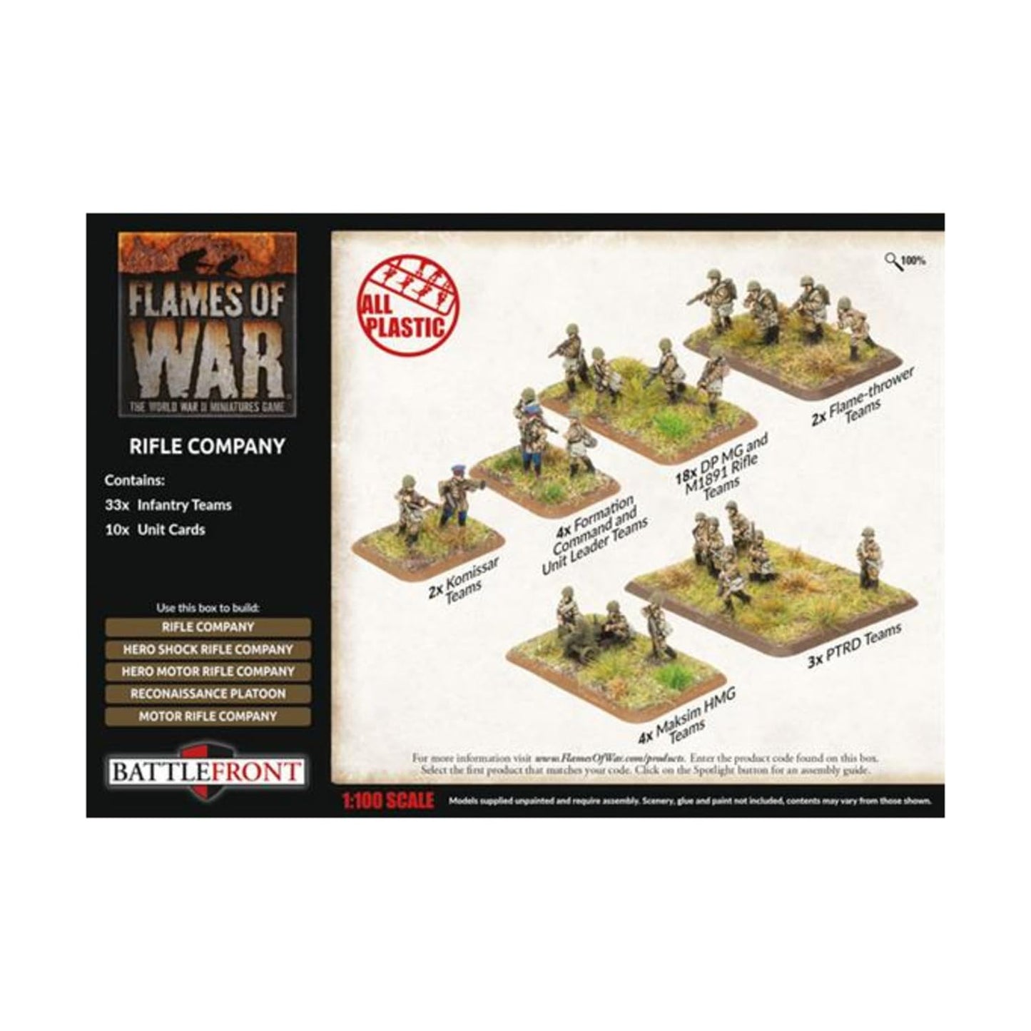 Flames of War - Soviet Rifle Company - Late War - SBX79