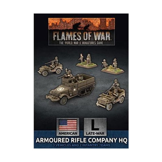 Flames of War - American Armoured Rifle Company HQ - Late War - UBX74