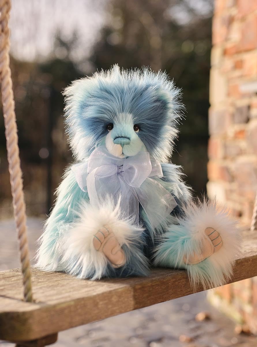 Charlie Bears Memory Lane Teddy Bear 2024 Plush Blue Long Fur Cute Collectable Stuffed Animal