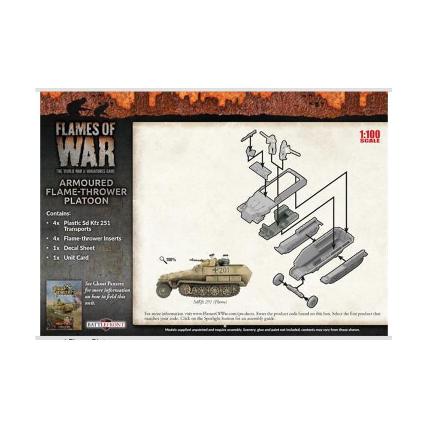 Flames of War - GBX125 German Armoured Flame-Thrower Platoon (Mid War)