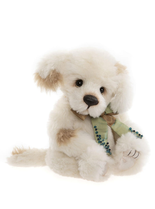 Charlie Bears - Faffing Teddy Bear 2023 Fully Jointed Puppy Alpaca Mohair Collectable