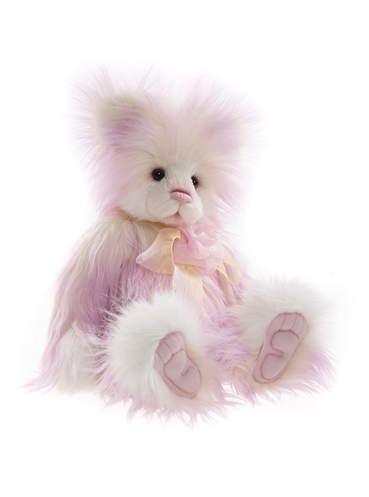 Charlie Bears - Lara | 2021 Plumo Pink Teddy Bear | Limited Edition (3000 Pieces) Cuddle Time Exclusive - 16"