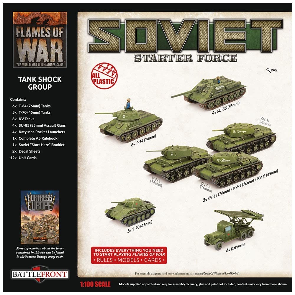 Flames of War - Soviet Starter Force Tank Shock Group - SUAB11