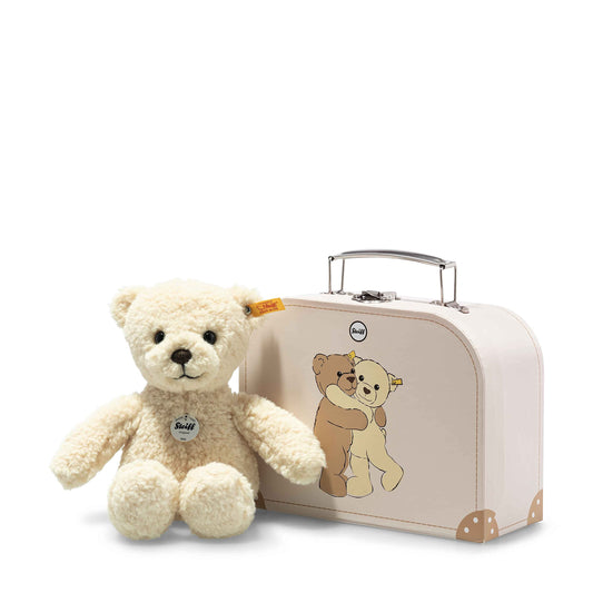 Steiff 114038 Mila Teddy Bear 21cm Vanilla in Suitcase