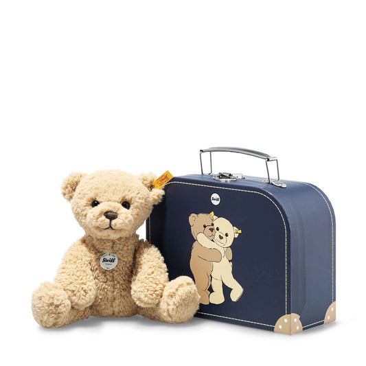 Steiff 114021 Ben Teddy Bear 21cm Beige in Suitcase