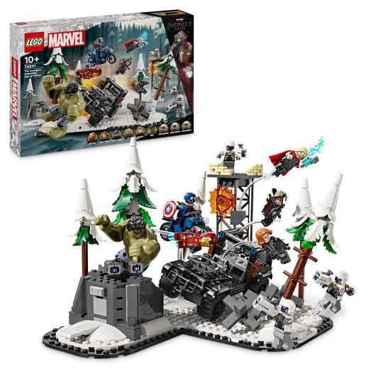 LEGO 76291 Marvel The Avengers Assemble : Age of Ultron, Buildable Super Hero Toy Set for 10 Plus Year Old Kids with 8 Minifigures Including Thor, Hulk and Iron Man