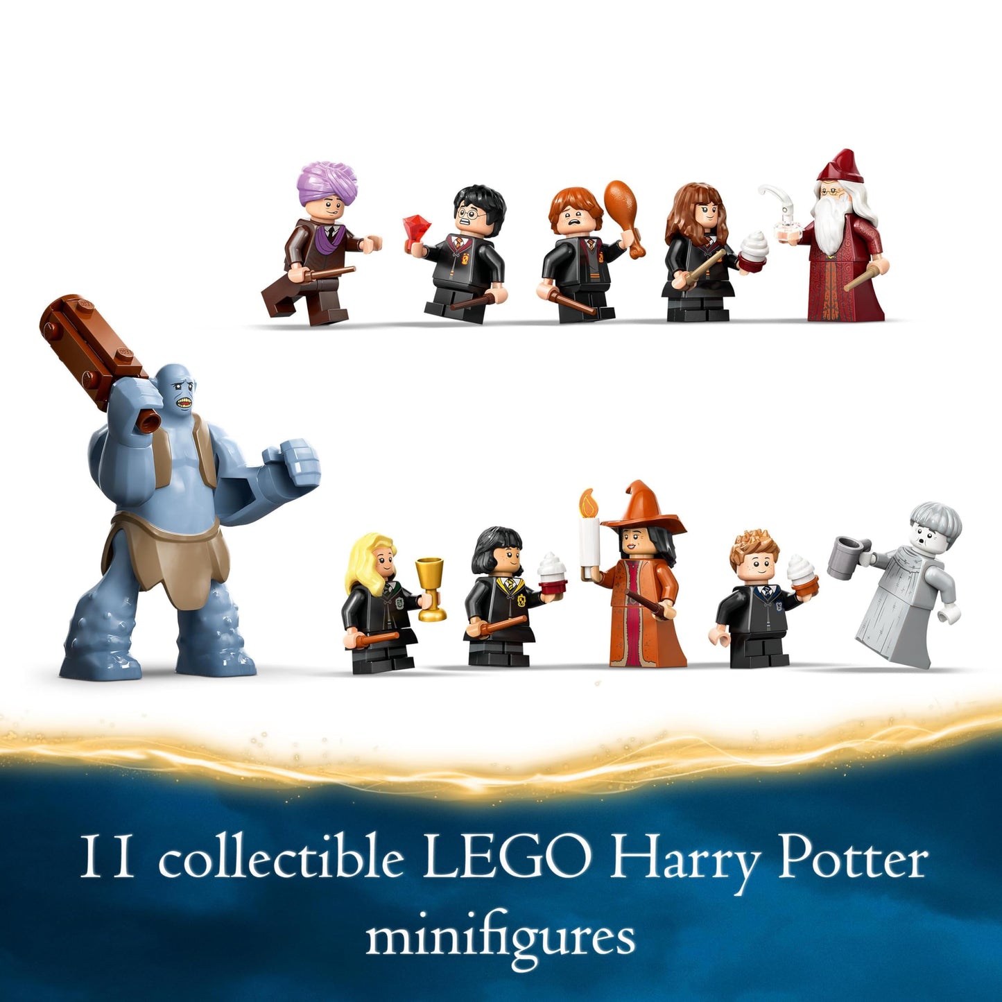 LEGO 76435 Harry Potter Hogwarts Castle: The Great Hall Set, Collectible Toy Playset for Kids, Boys & Girls, with 11 Minifigures Incl. Hermione Granger and Ron Weasley, Wizarding World Gift for Fans 76435