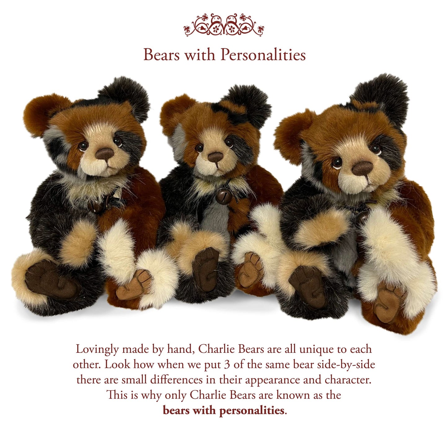 Charlie Bears - Mocha | 2024 Cuddle Time Exclusive, Handmade, Fully Jointed, Poseable, Cuddly, Super Soft, Plush