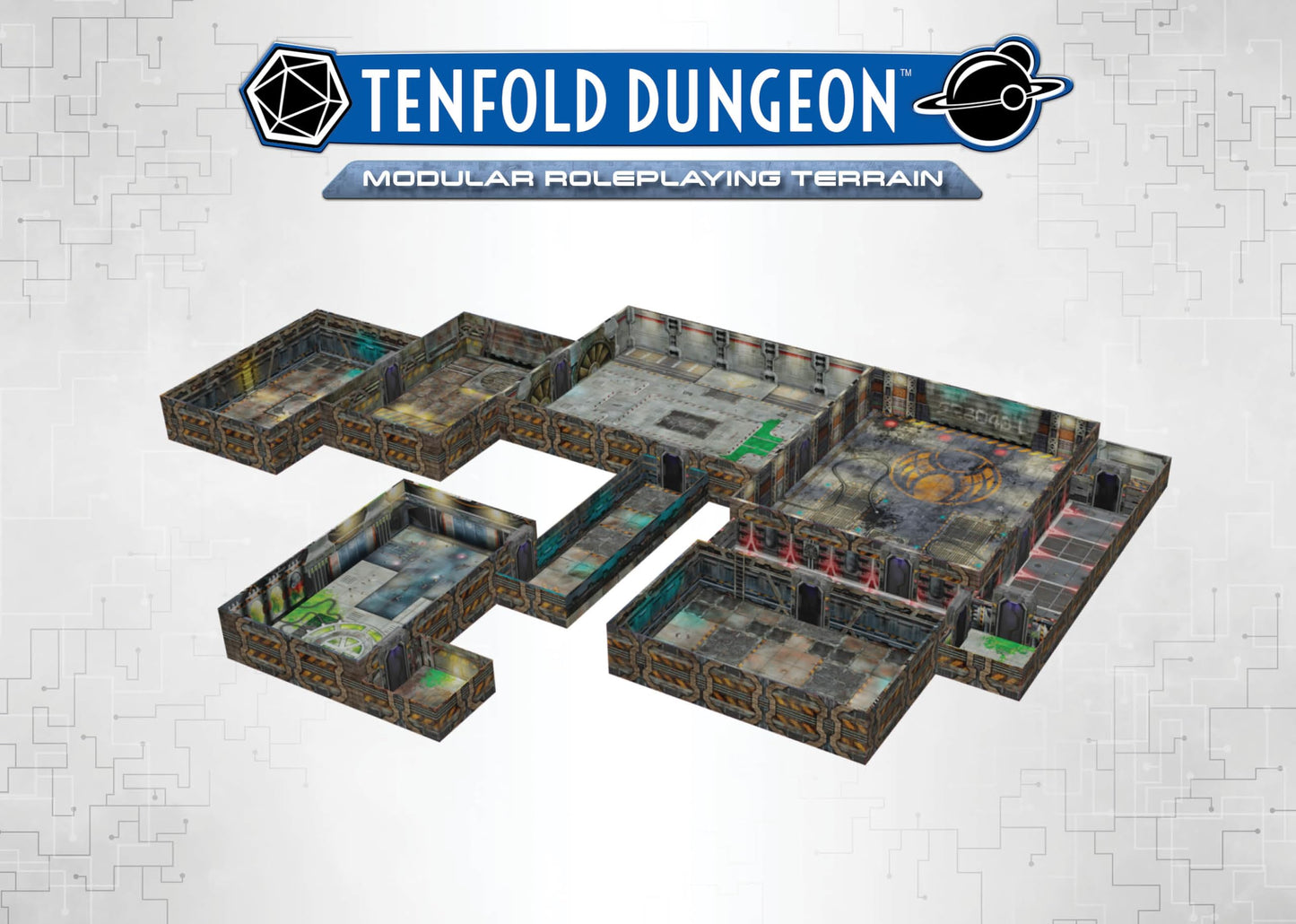 Tenfold Dungeon : Daedalus Station - Modular Roleplaying Terrain - Gale Force Nine