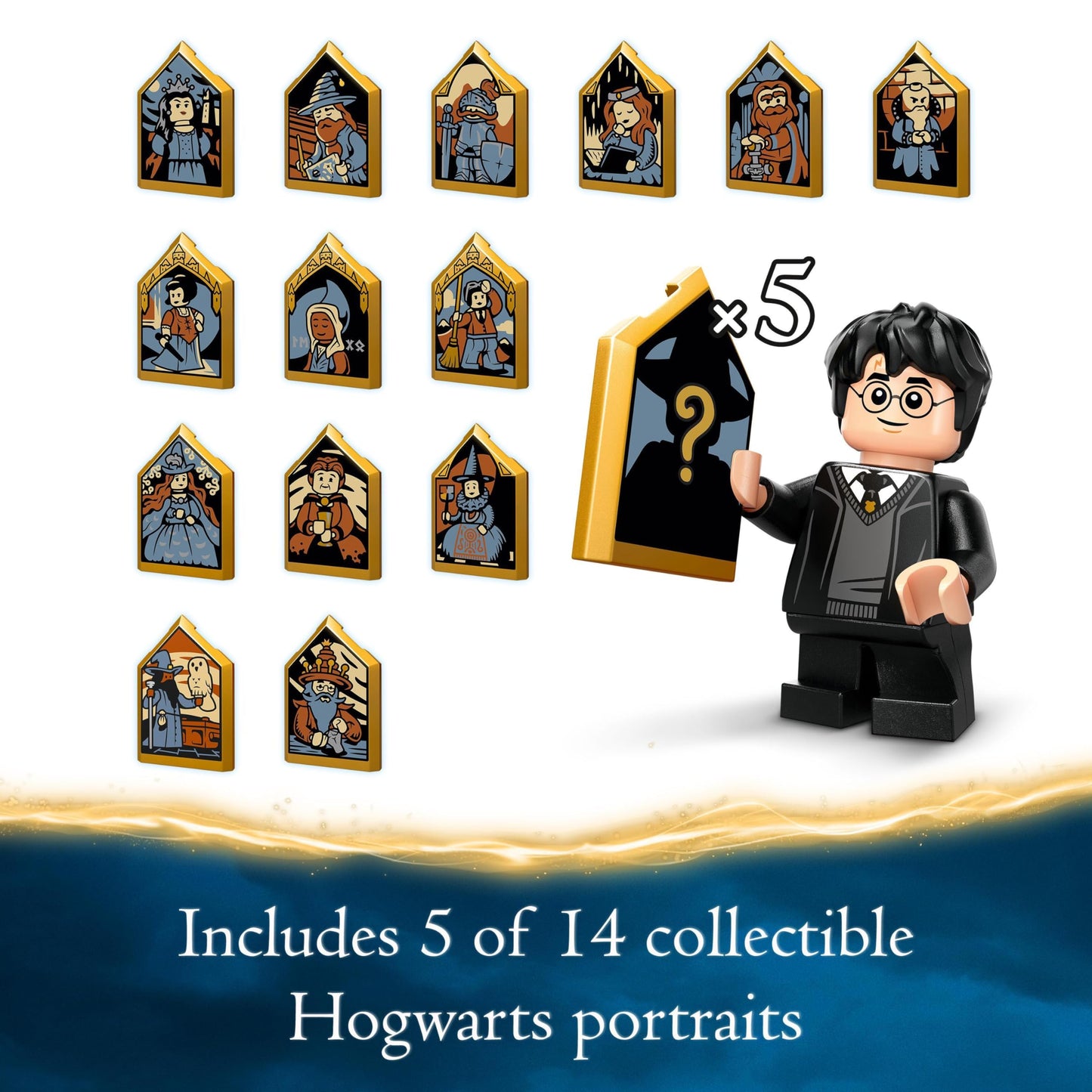 LEGO 76435 Harry Potter Hogwarts Castle: The Great Hall Set, Collectible Toy Playset for Kids, Boys & Girls, with 11 Minifigures Incl. Hermione Granger and Ron Weasley, Wizarding World Gift for Fans 76435