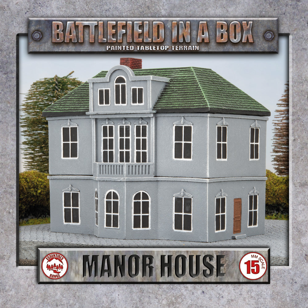 Battlefield in a Box - European: Manor House (Grey/Green – Limited Edition) (x1) BB175-B - Flames of War