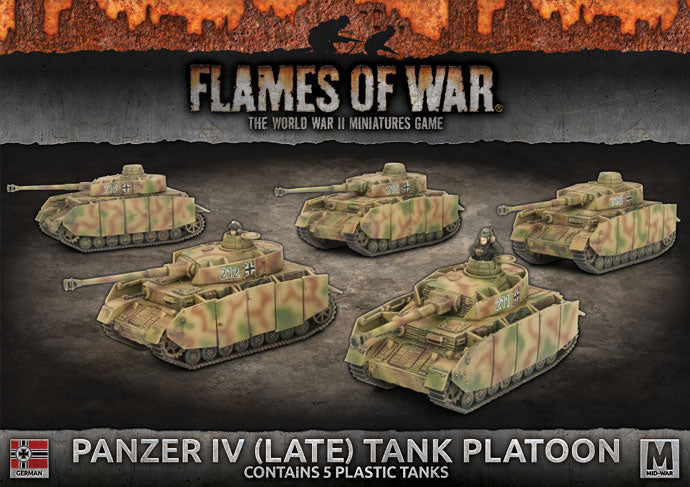 Flames of War - GBX121 German Panzer IV (Late) Tank Platoon (Mid War)