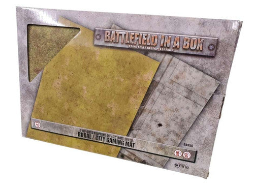 Gale Force Nine - BB956 Battlefield in a Box Gaming Mat - Brown / City - Flames of War / Team Yankee