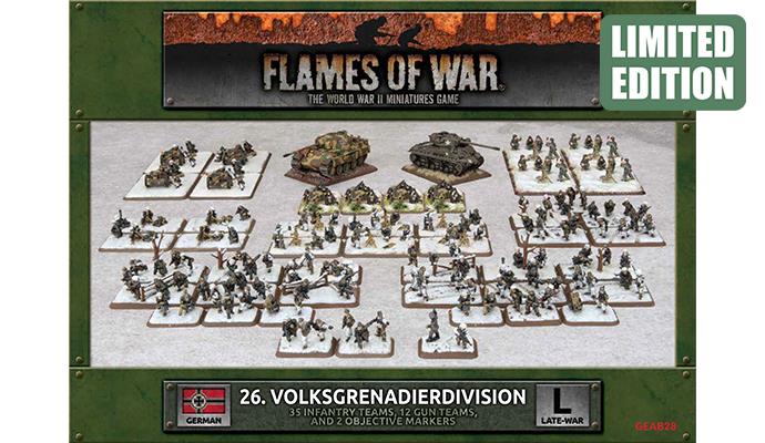 Flames of War - GEAB28 - German 26th Volksgrenadierdivision (Winter) Army Deal - Limited Edition