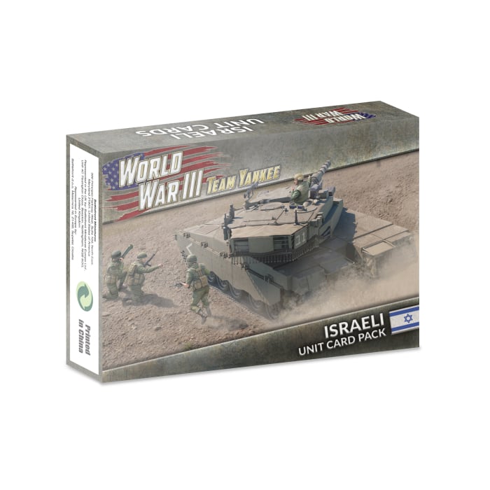 SPECIAL BUNDLE DEAL! Team Yankee WW3 - Israeli Starter Force: Merkava Tank Company (Limited Edition) + Team Yankee Rulebook + Israel IDF Unit Card Pack